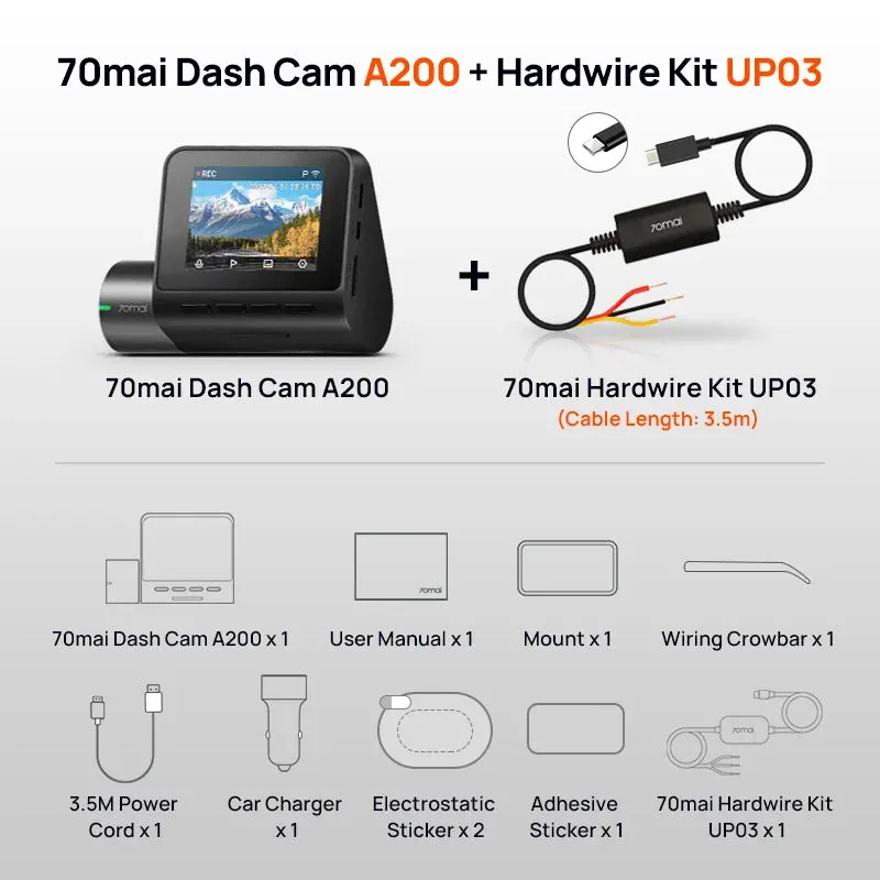 1080P Dual Channel Dash Cam 2 Ips Screen 24H Parking Monitor Night Vision