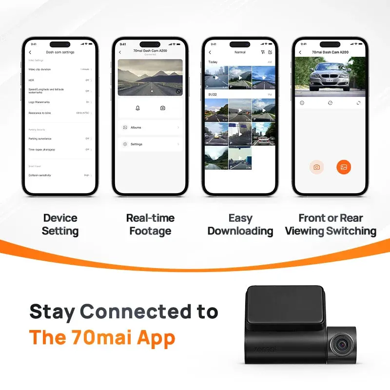 1080P Dual Channel Dash Cam 2 Ips Screen 24H Parking Monitor Night Vision