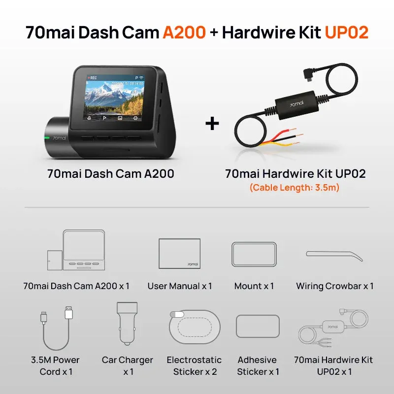 1080P Dual Channel Dash Cam 2 Ips Screen 24H Parking Monitor Night Vision