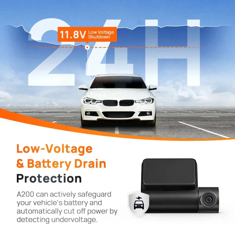 1080P Dual Channel Dash Cam 2 Ips Screen 24H Parking Monitor Night Vision