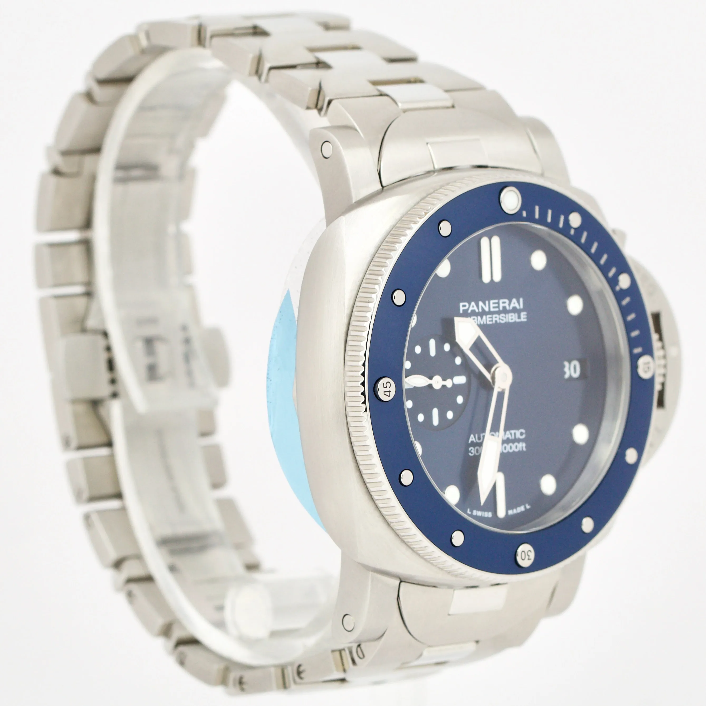 2023 Panerai Submersible PAM 1068 Blue Automatic 42mm Steel PAPERS PAM01068 B P