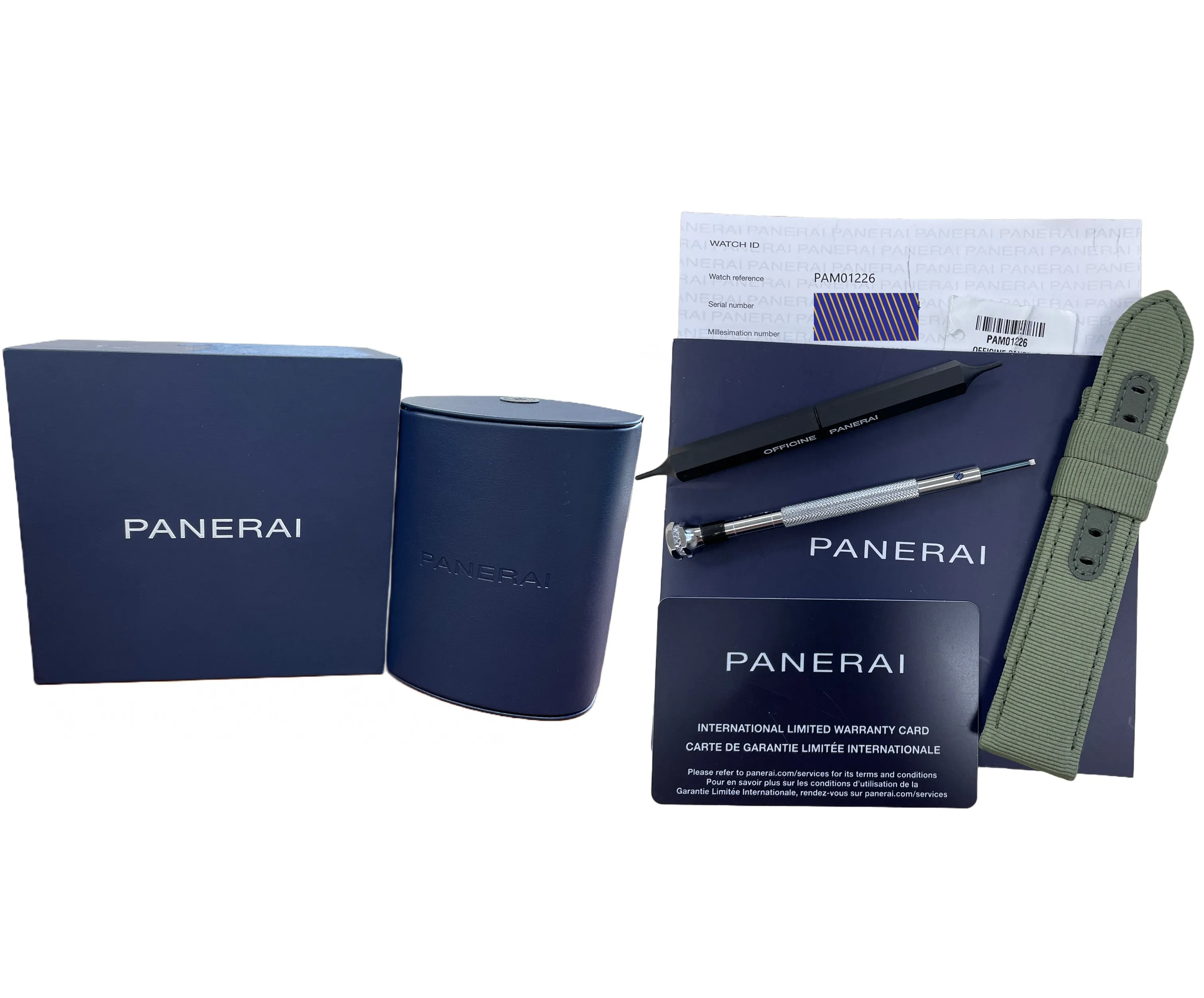 2023 PAPERS Panerai Submersible QuarantaQuattro Bianco GREEN 44mm PAM01226 BOX
