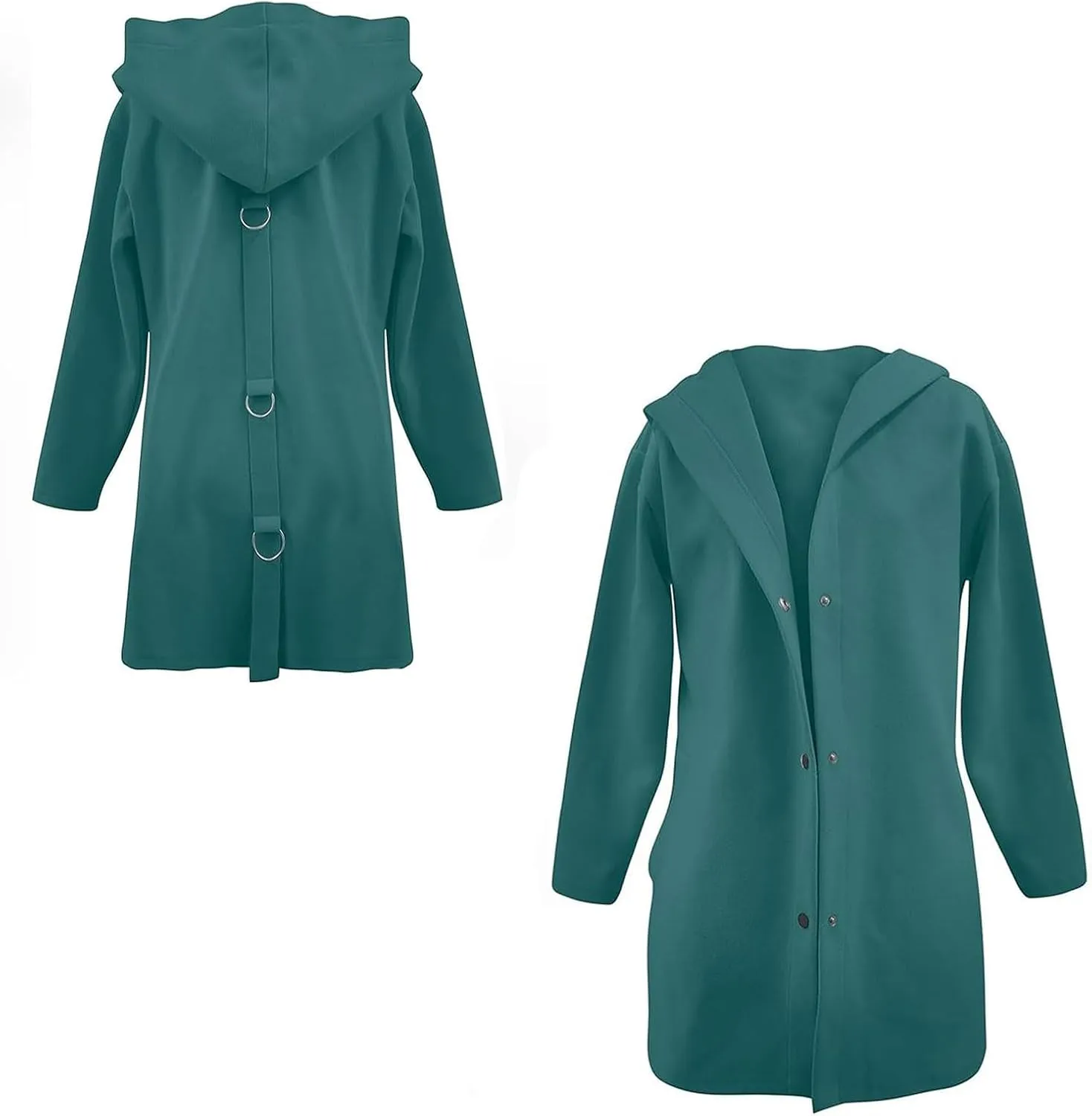 2025 Womens Jackets Casual Single Breasted Hooded, Casual Womens Jacket, Single Breasted Trench Coats for Women