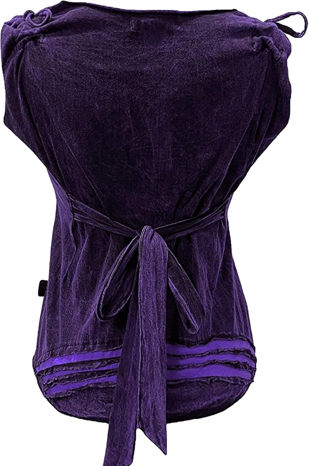 Agan Traders 2025 Summer Boho Knit Stonewashed Womens Sleeveless Blouse - Wide Strap Embroidered Tie-dye Tank Top Blouses