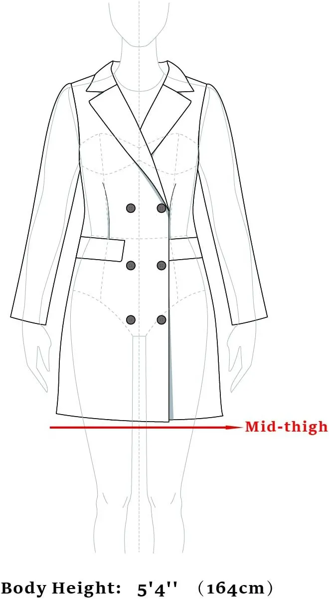 Allegra K Women's Winter Shawl Collar Long Sleeve Tie Belt Wrap Coats with Pockets