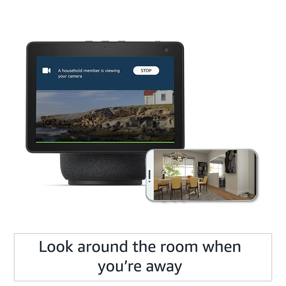 Amazon Echo Show 10 10.1" HD smart display with motion, premium sound and Alexa (Black)