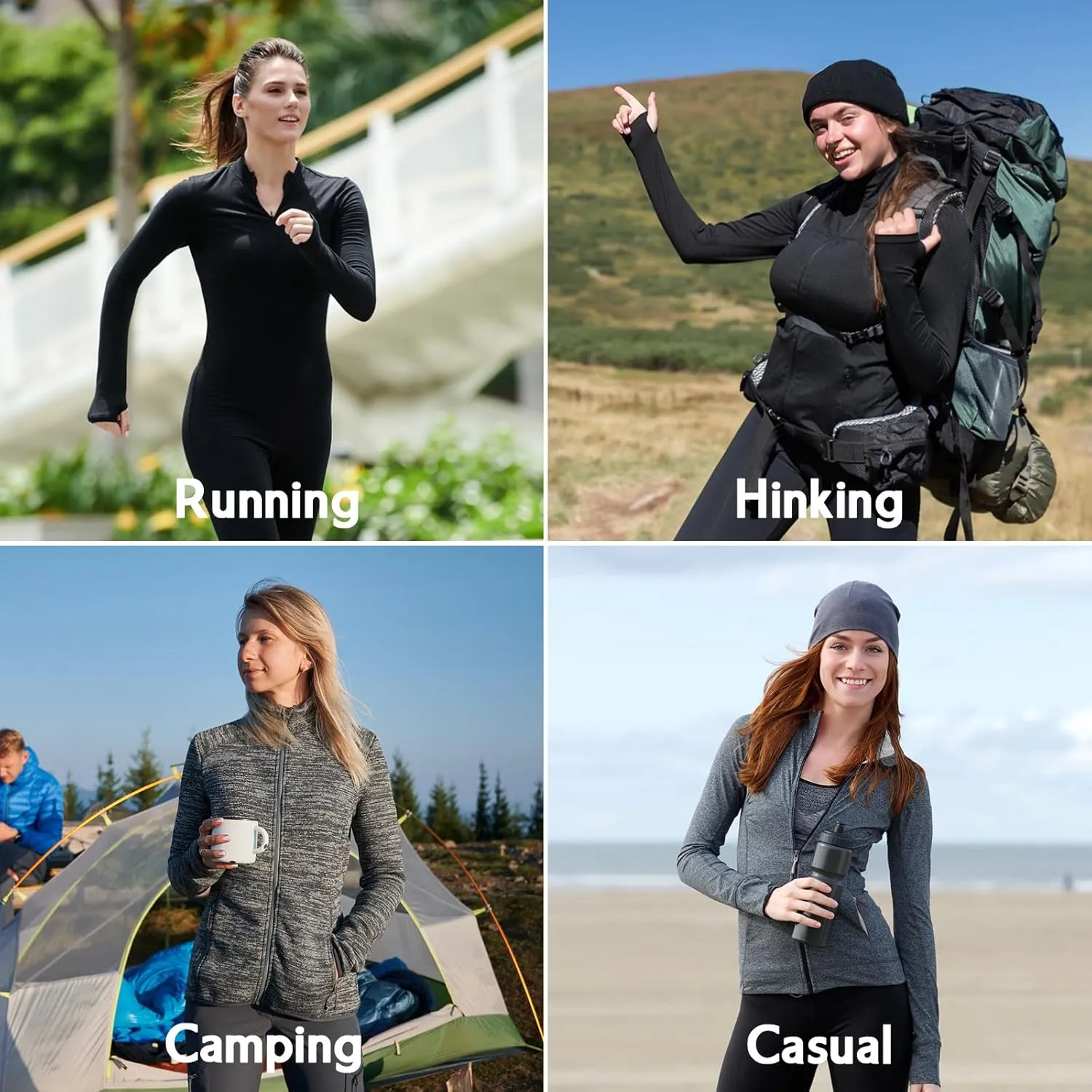 ANIVIVO Running Jackets for Women, Full Zip Workout Jacket Athletic Gym Sports Jacket with Zipper Pockets