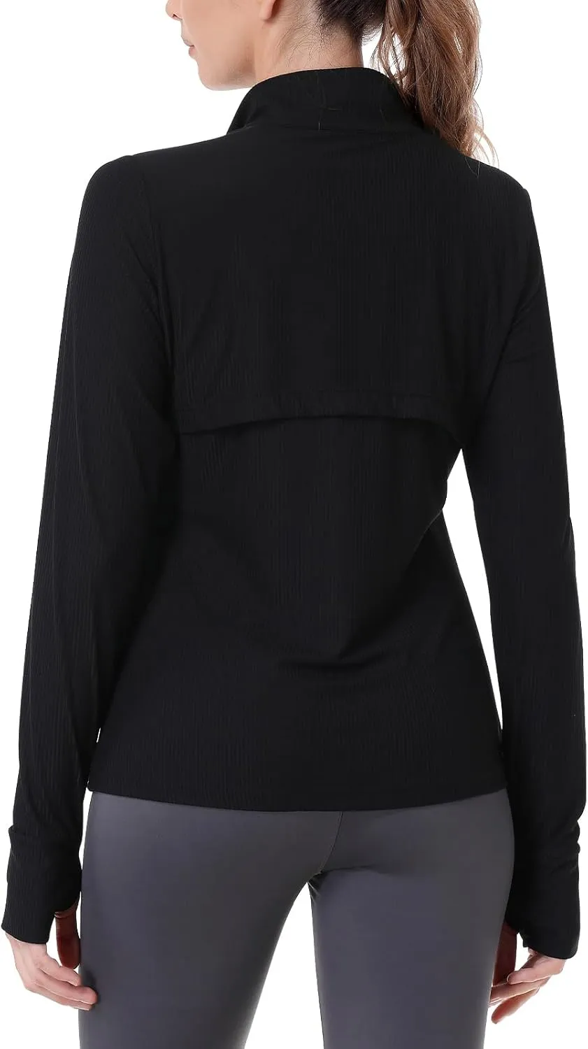 ANIVIVO Running Jackets for Women, Full Zip Workout Jacket Athletic Gym Sports Jacket with Zipper Pockets