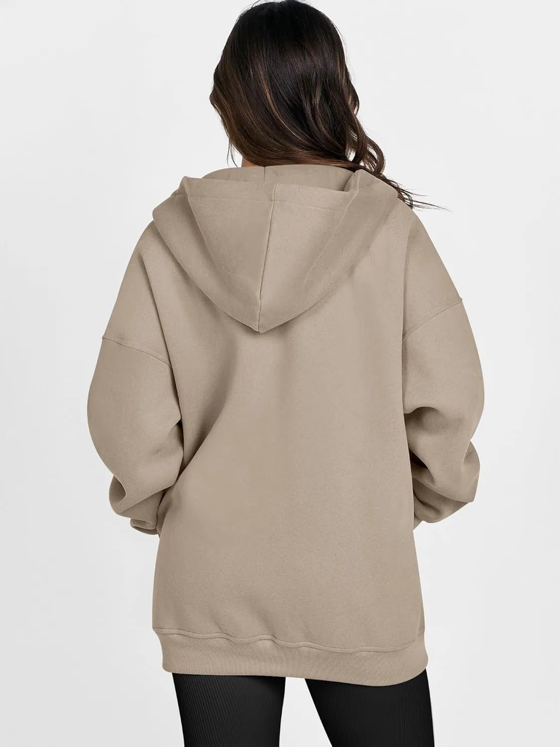 ANRABESS Womens Zip Up Hoodies Oversized Sweatshirt Long Sleeve Fleece Jackets Coat Workout Y2K Outfits 2025 Fall Trendy
