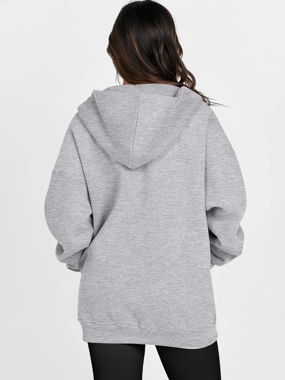 ANRABESS Womens Zip Up Hoodies Oversized Sweatshirt Long Sleeve Fleece Jackets Coat Workout Y2K Outfits 2025 Fall Trendy