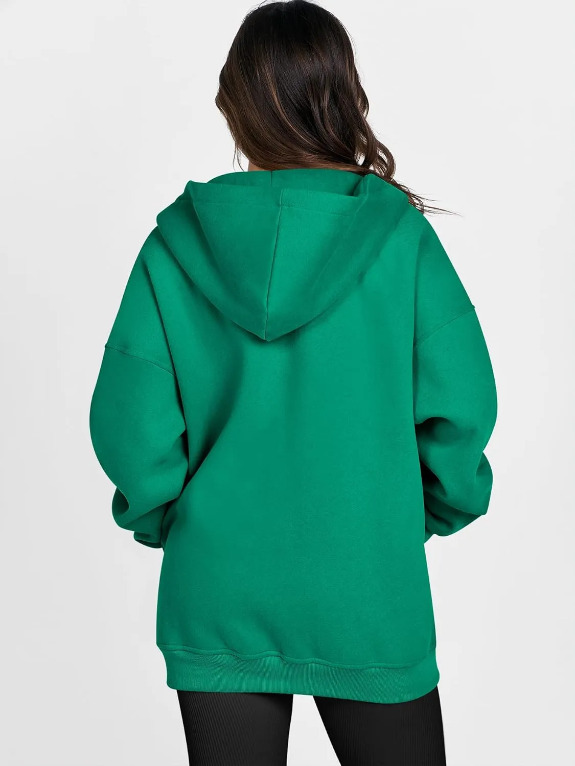 ANRABESS Womens Zip Up Hoodies Oversized Sweatshirt Long Sleeve Fleece Jackets Coat Workout Y2K Outfits 2025 Fall Trendy