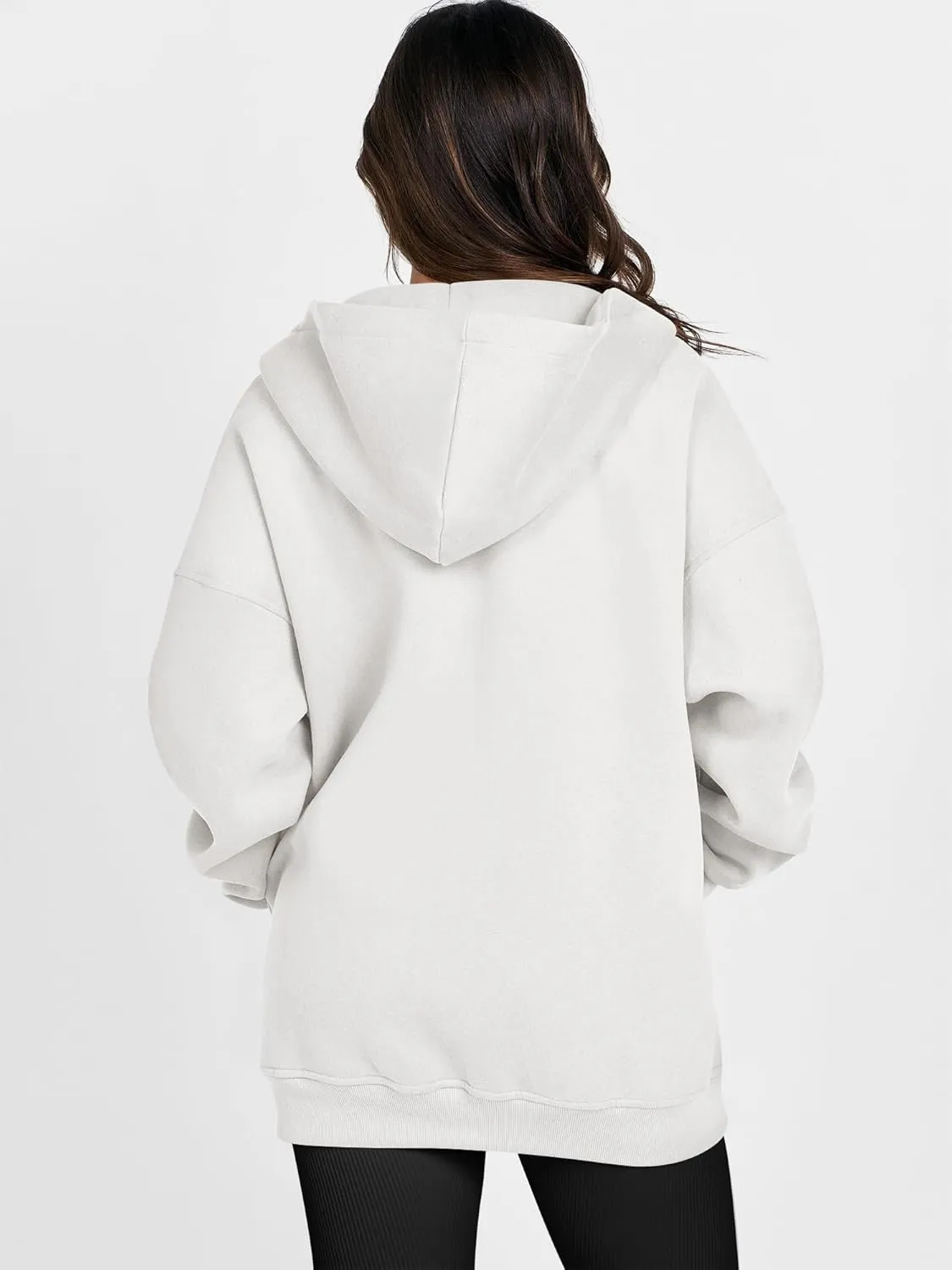 ANRABESS Womens Zip Up Hoodies Oversized Sweatshirt Long Sleeve Fleece Jackets Coat Workout Y2K Outfits 2025 Fall Trendy