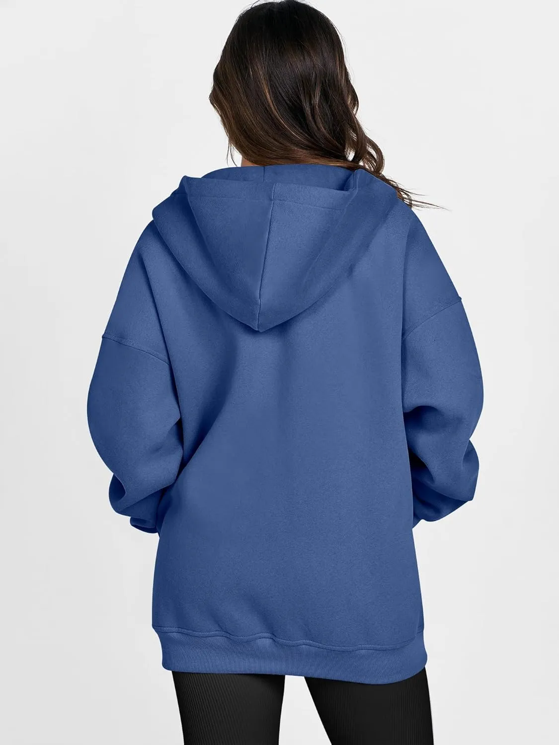 ANRABESS Womens Zip Up Hoodies Oversized Sweatshirt Long Sleeve Fleece Jackets Coat Workout Y2K Outfits 2025 Fall Trendy