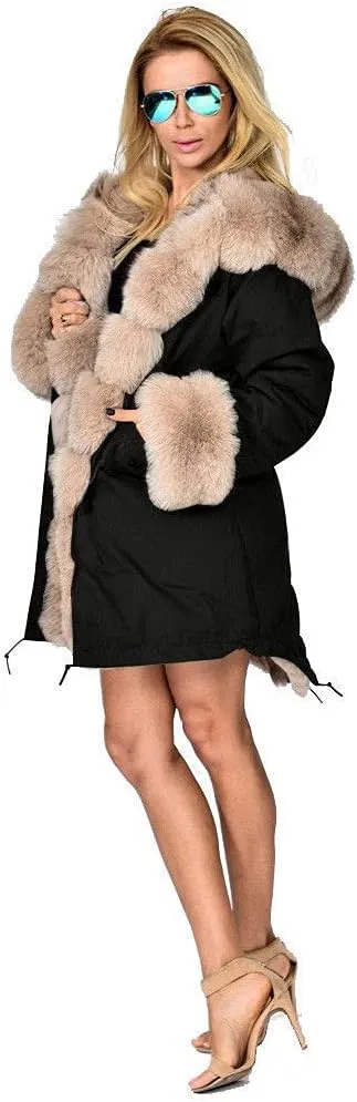 Aoxwomens Winter Coats for Women Puffer Jacket Lady Warm Thicken Long Parka Fall Spring Overcoat