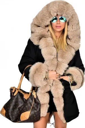 Aoxwomens Winter Coats for Women Puffer Jacket Lady Warm Thicken Long Parka Fall Spring Overcoat