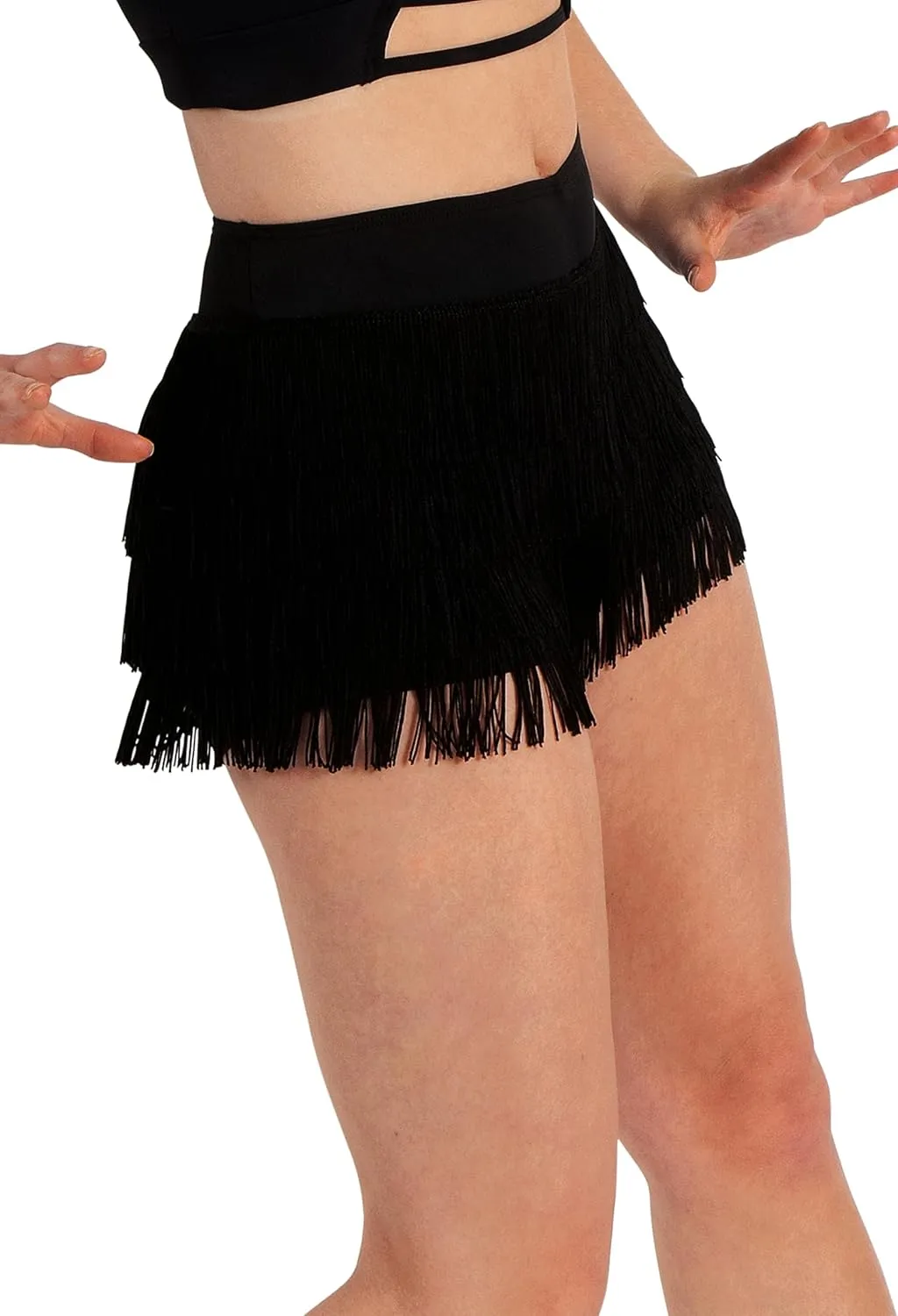 Balera Tiered Fringe Shorts for Girls & Women Perfect for Dance