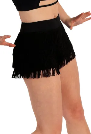 Balera Tiered Fringe Shorts for Girls & Women Perfect for Dance