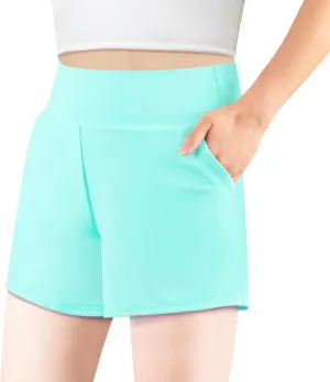 BIG ELEPHANT Girls Swim Shorts, UPF 50  Quick Dry Kids Active Beach Board Short, Youth Swimsuit Bottoms