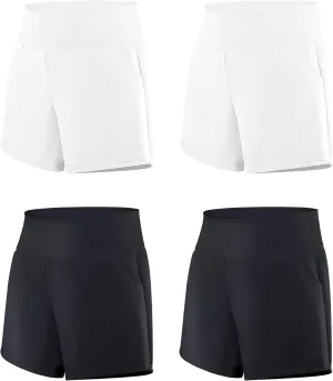 BIG ELEPHANT Girls Swim Shorts, UPF 50  Quick Dry Kids Active Beach Board Short, Youth Swimsuit Bottoms