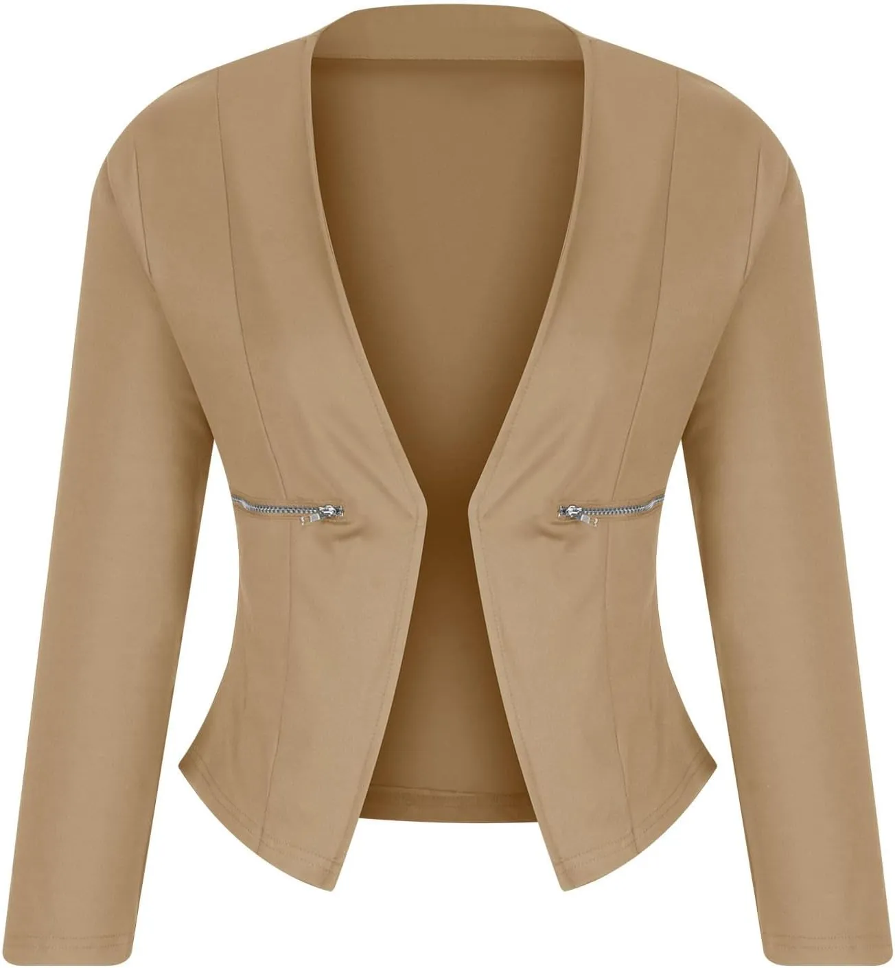 Blazers for Women Long Sleeve Open Front Cardigan Casual Work Office Busssiness Cropped Blazer Suit Jackets