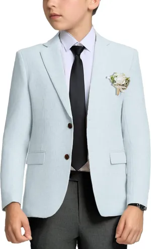 Bofan Boys Linen Blazer Suit Jackets for Boy Separate Kid Blazers Coats Summer Beach Prom Wedding Outfit