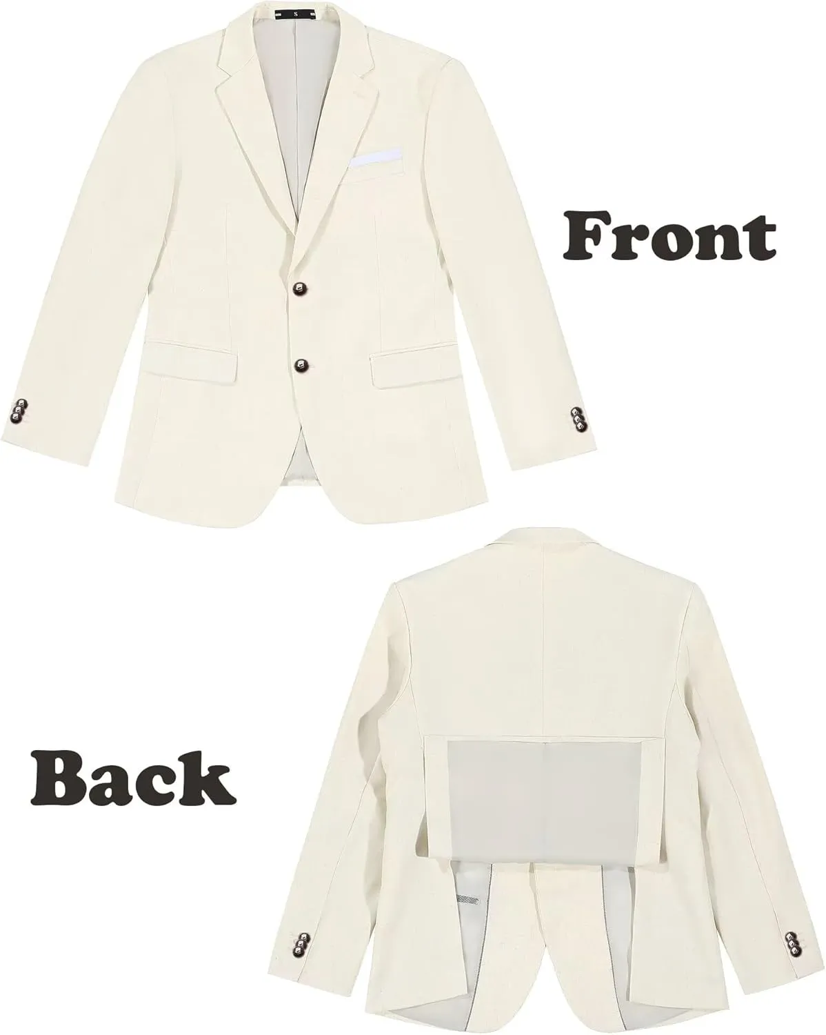 Bofan Boys Linen Blazer Suit Jackets for Boy Separate Kid Blazers Coats Summer Beach Prom Wedding Outfit