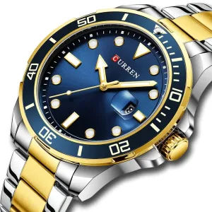Business Design Watches Mens Quartz Stainless Steel Band Writwatches