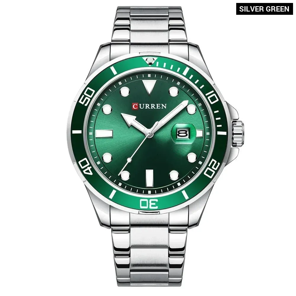 Business Design Watches Mens Quartz Stainless Steel Band Writwatches