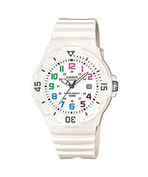 Casio Ladies White Analogue LRW200H-7B/LRW-200H-7BV