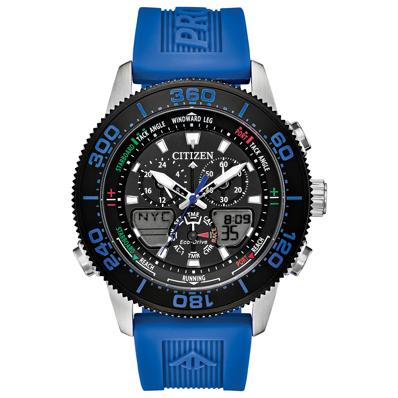 Citizen Eco Drive Promaster Sailhawk with Blue Band JR4068-01E