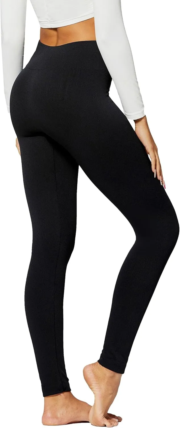 Conceited Fleece Lined Leggings Women - Regular and Plus Size Tights - Premium Fabric in Many Colors