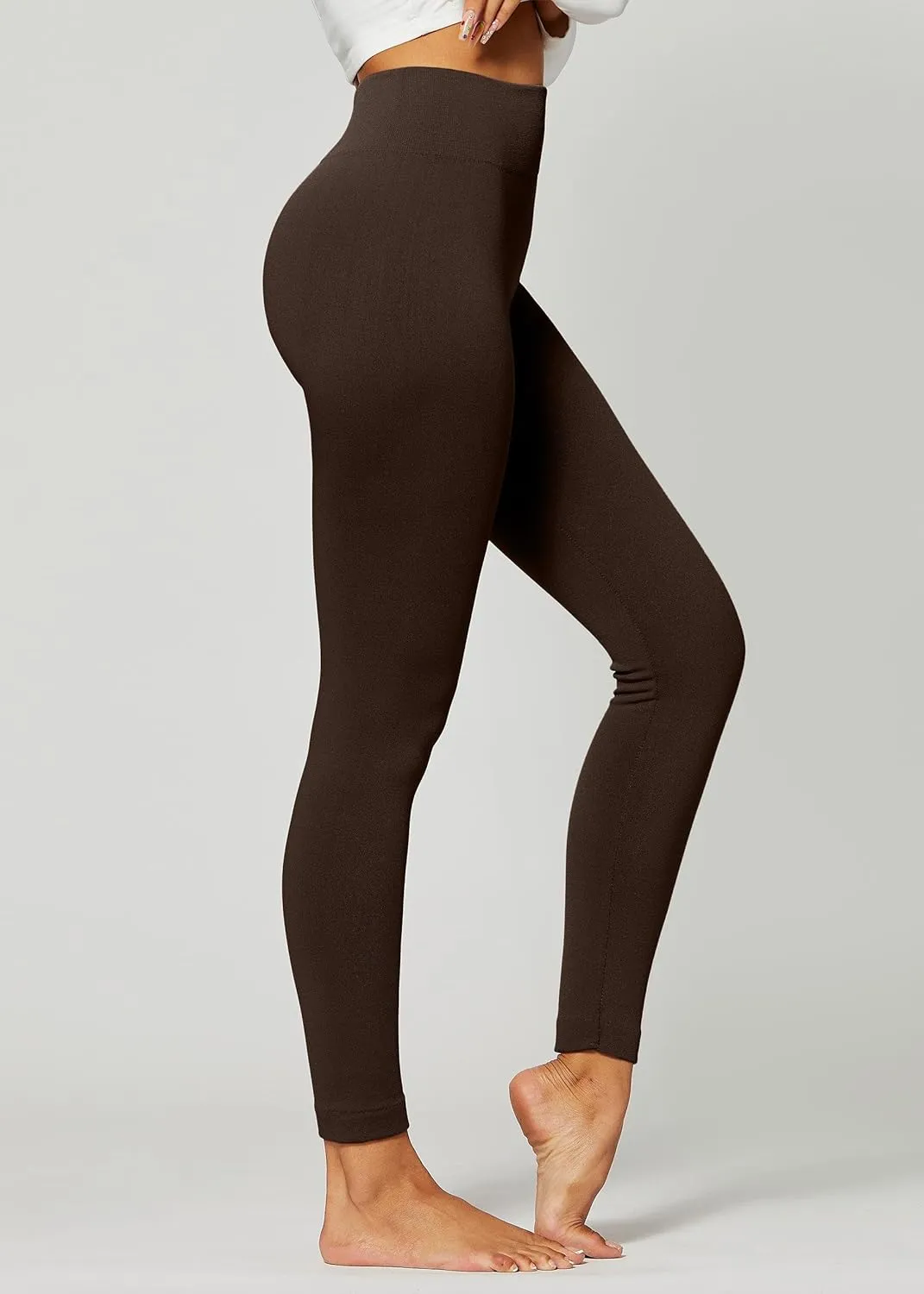 Conceited Fleece Lined Leggings Women - Regular and Plus Size Tights - Premium Fabric in Many Colors