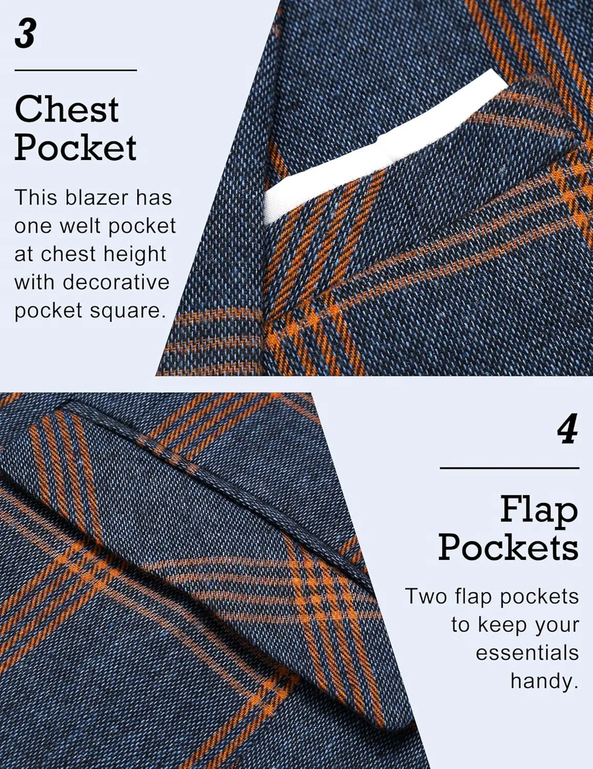 COOFANDY Men's Blazer Casual Sport Coats Slim Fit One Button Suit Jacket Lightweight Sports Jacket