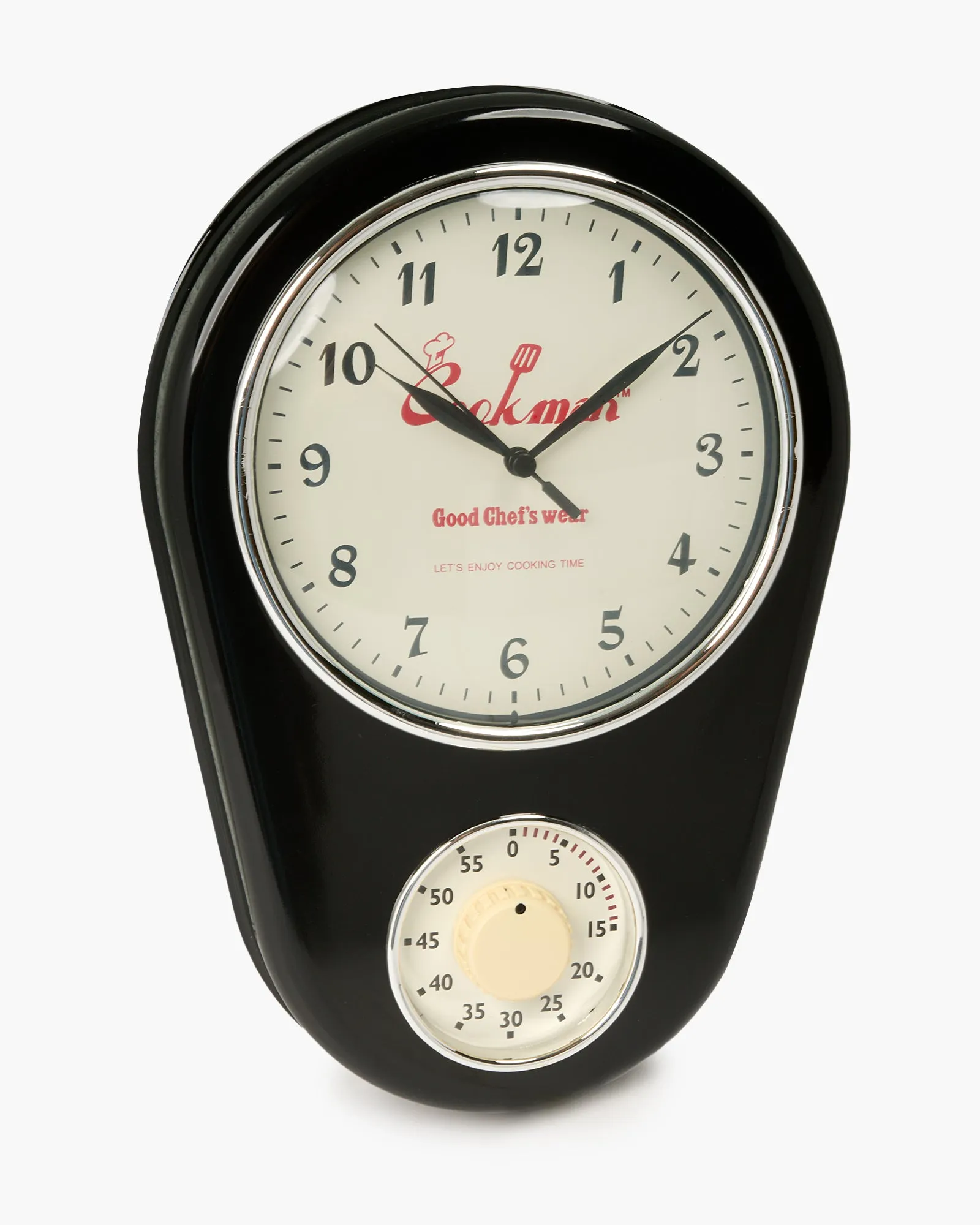 Cookman Kitchen Clock - Black