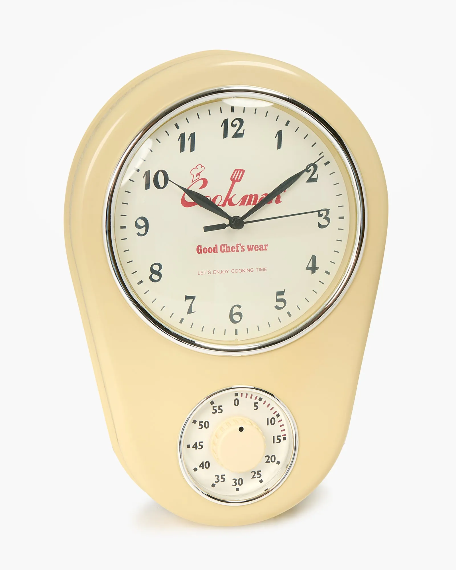 Cookman Kitchen Clock - Ivory