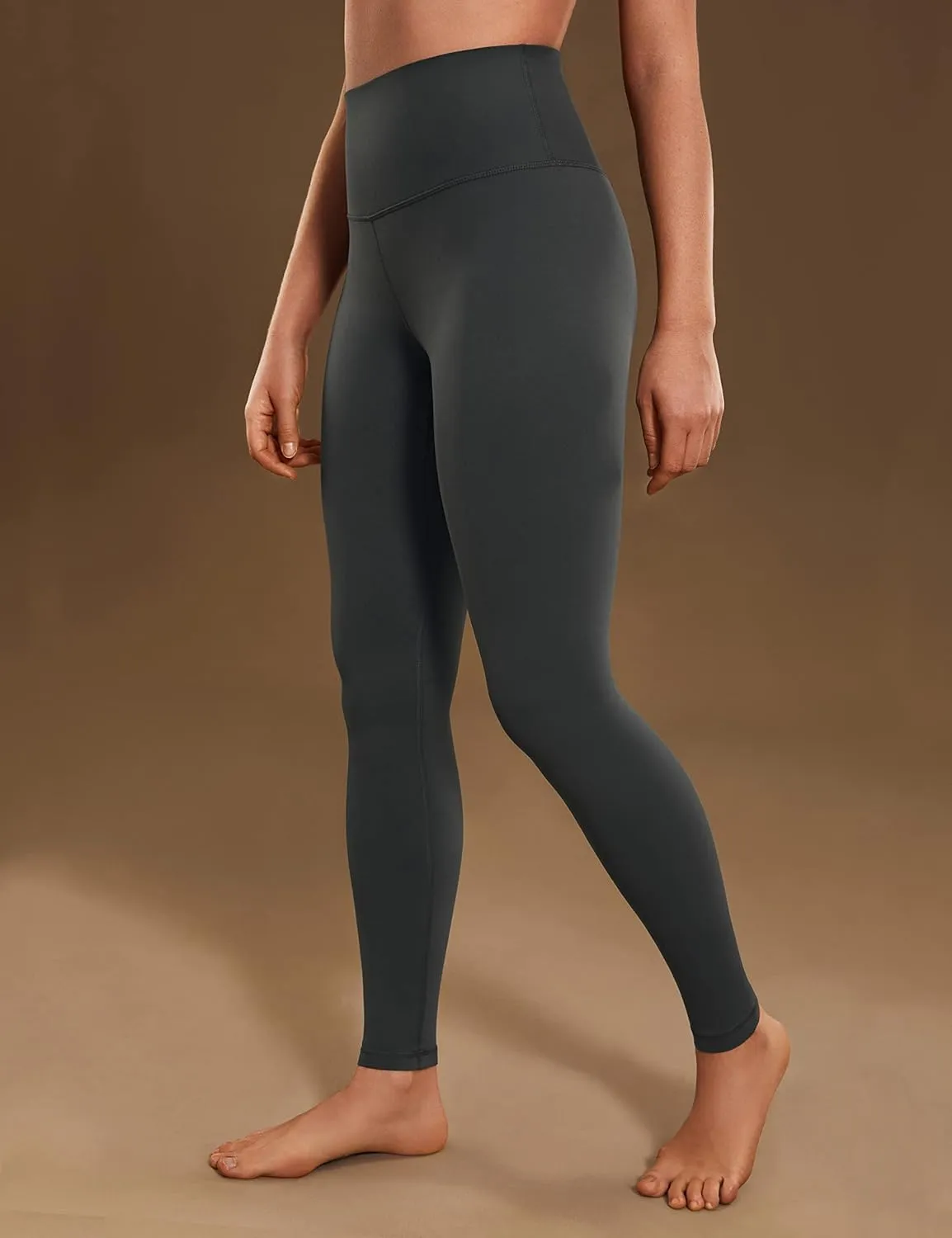 CRZ YOGA Air Feeling High Waisted Leggings for Women 25'' - Warm Thick Workout Buttery Soft Yoga Pants Lounge