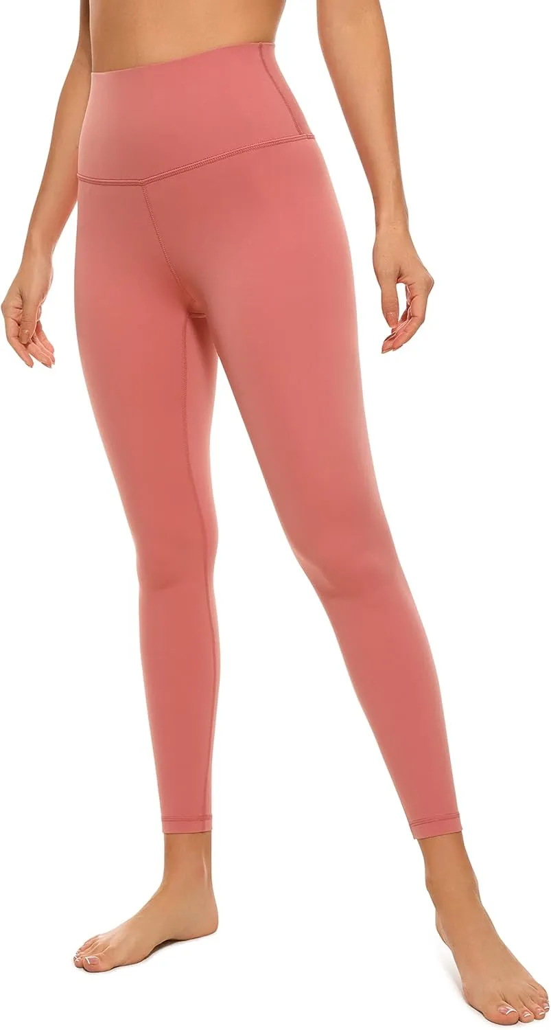 CRZ YOGA Air Feeling High Waisted Leggings for Women 25'' - Warm Thick Workout Buttery Soft Yoga Pants Lounge
