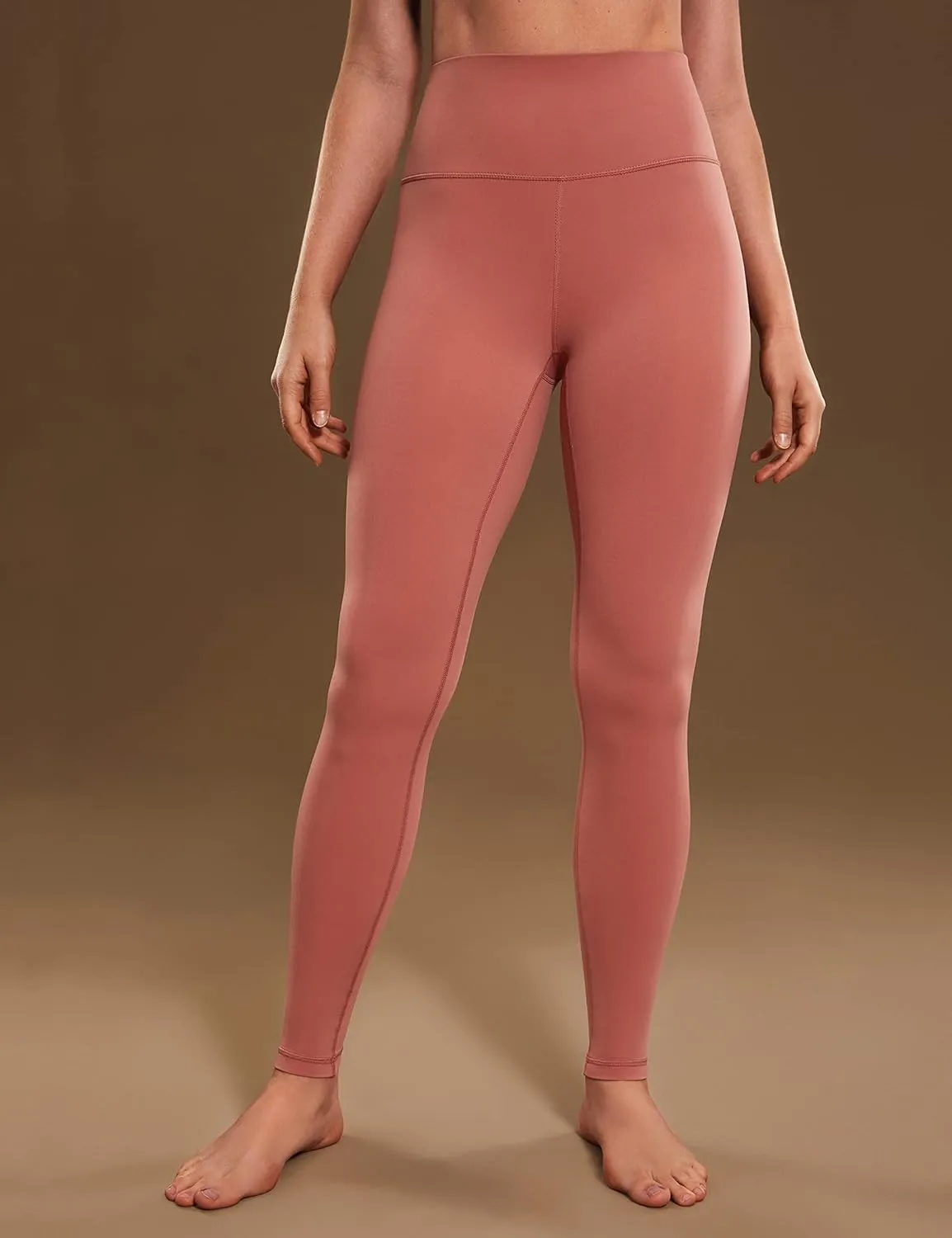 CRZ YOGA Air Feeling High Waisted Leggings for Women 25'' - Warm Thick Workout Buttery Soft Yoga Pants Lounge