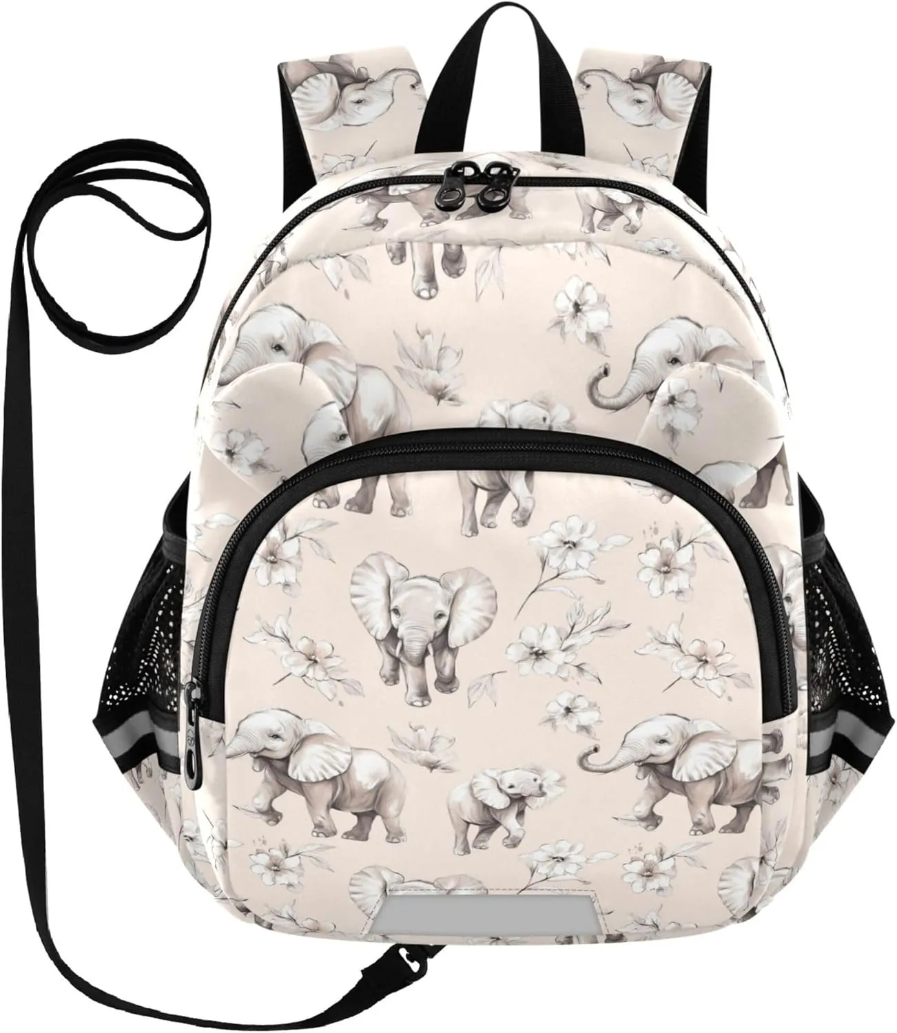 Cute Ears Kids Sport Backpack Leash Kids Boy's/Girl's Anti-Lost Personalized Mini Bag with Reflective Strip S Beauty Elephant