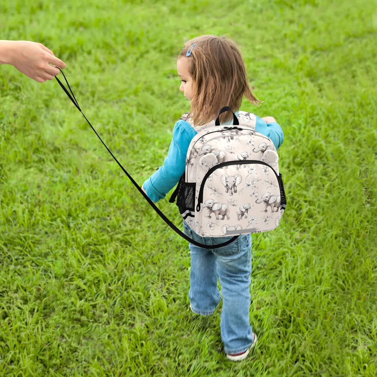 Cute Ears Kids Sport Backpack Leash Kids Boy's/Girl's Anti-Lost Personalized Mini Bag with Reflective Strip S Beauty Elephant