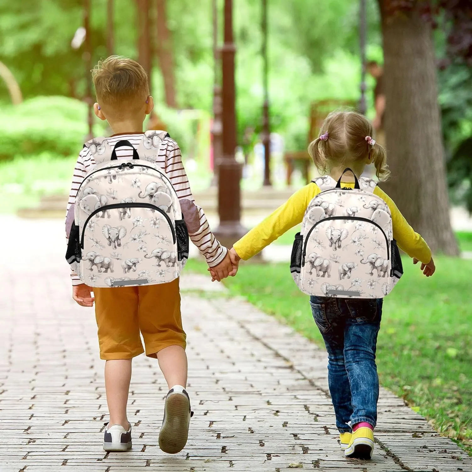 Cute Ears Kids Sport Backpack Leash Kids Boy's/Girl's Anti-Lost Personalized Mini Bag with Reflective Strip S Beauty Elephant