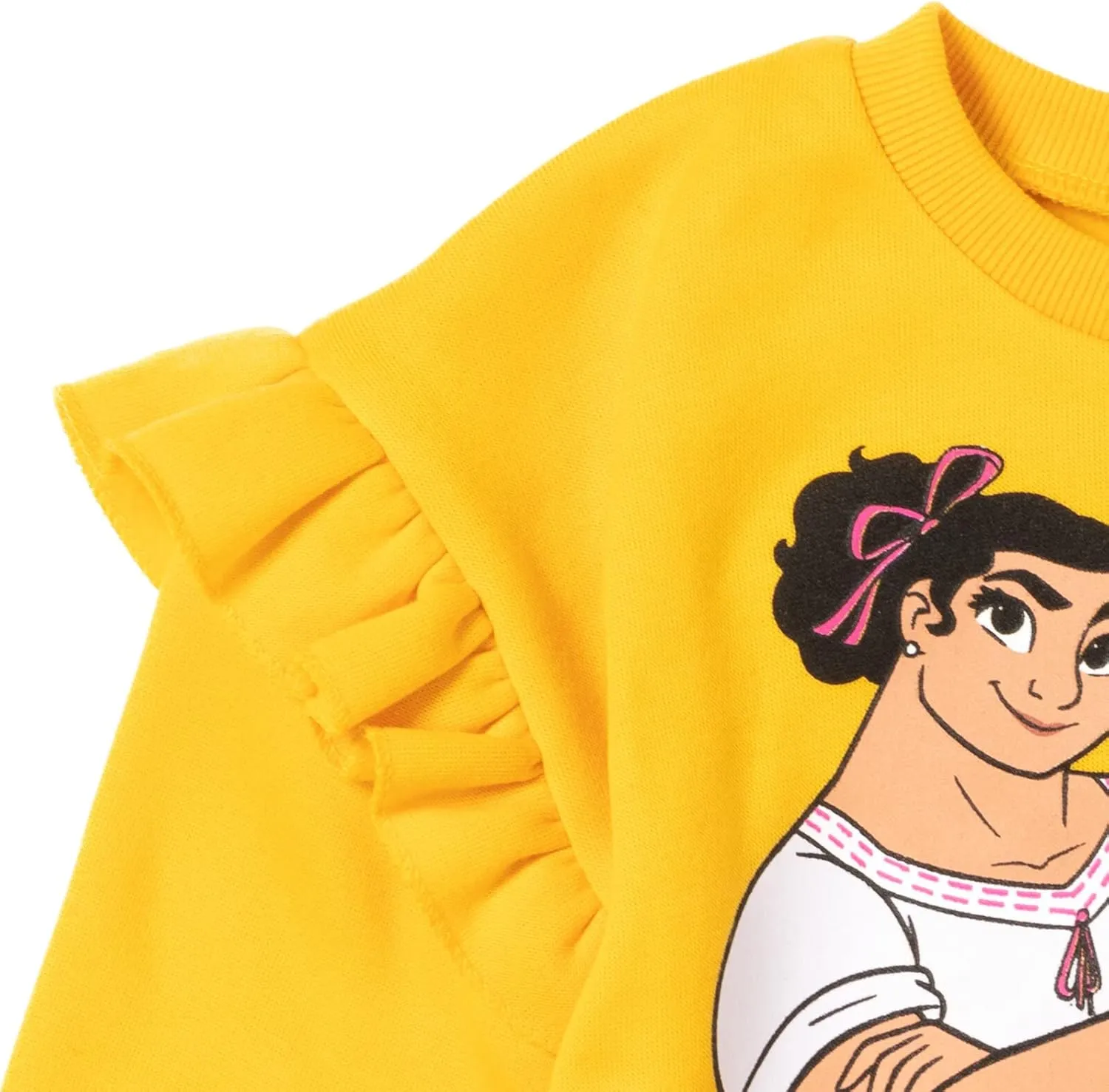 Disney Encanto Mirabel Luisa Isabela Girls Pullover Fleece Sweatshirt and Leggings Outfit Set Toddler to Little Kid