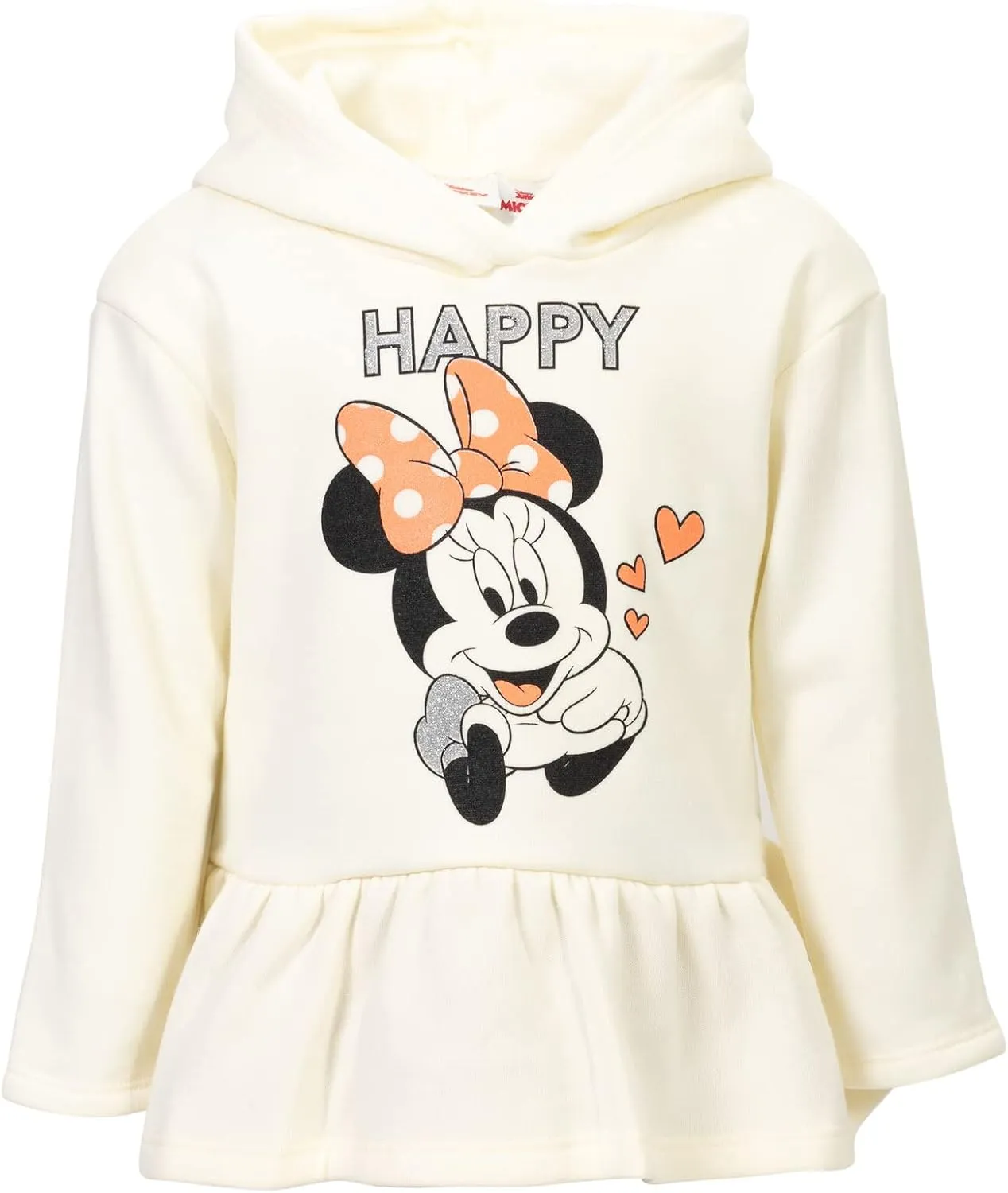 Disney Minnie Mouse Mickey Mouse Pullover Fleece Hoodie and Leggings Outfit Set Infant to Big Kid Sizes (12 Months - 14-16)