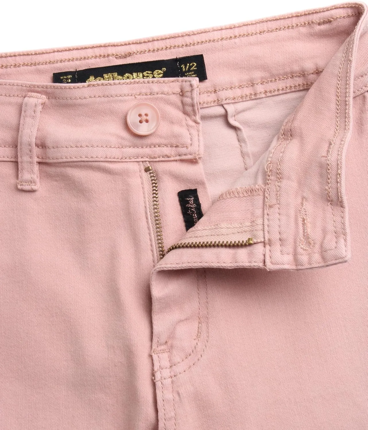 dollhouse Women's Jeans - Wide Leg Flare Cargo Jeans - Straight Leg Loose Cut Denim Pants with Cargo Pockets for Women (1-13)