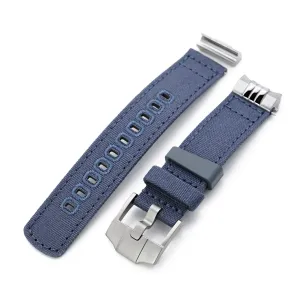 Endlink Plus Navy Blue Quick Release Canvas watch strap compatible with Seiko Sumo SPB103
