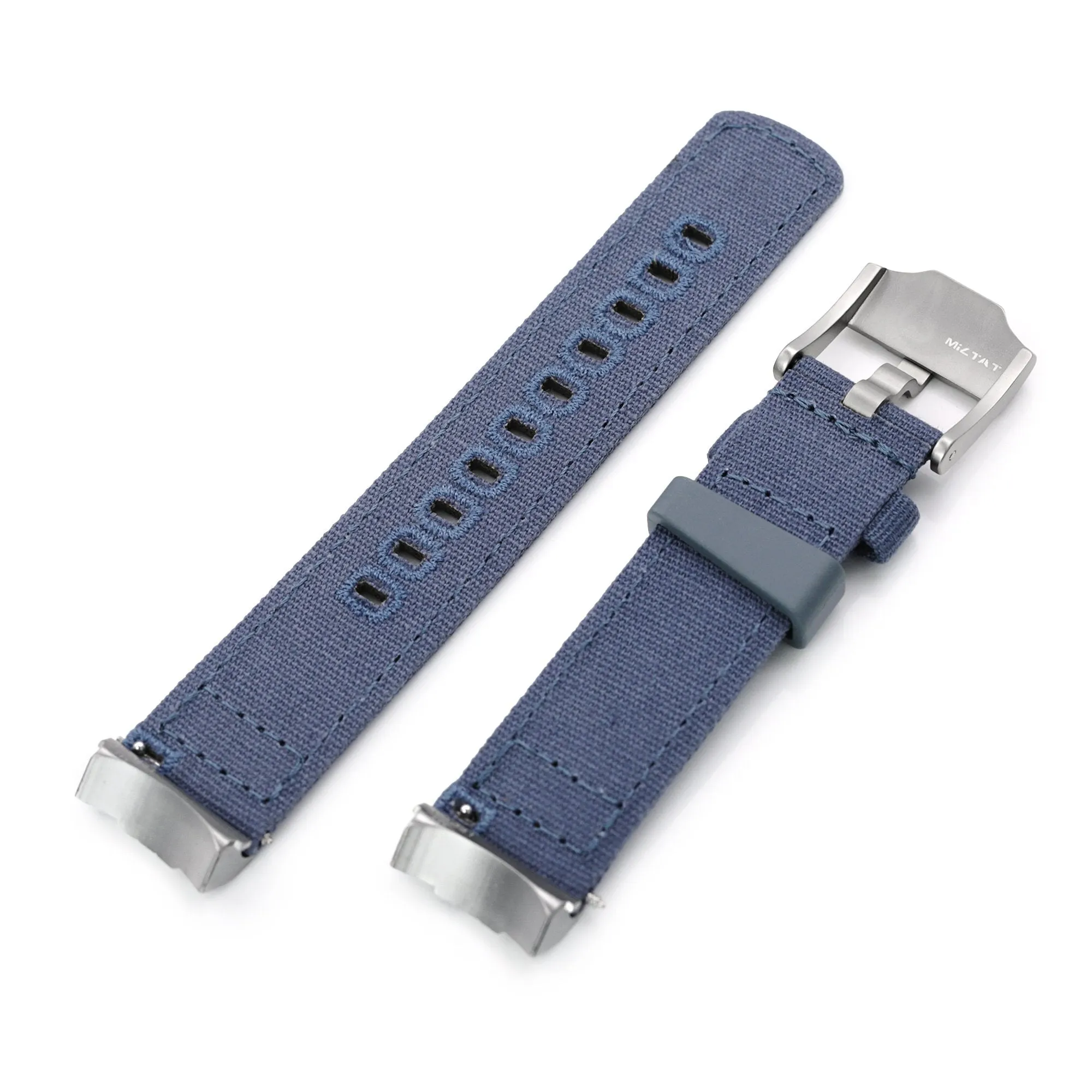 Endlink Plus Navy Blue Quick Release Canvas watch strap compatible with Seiko Sumo SPB103