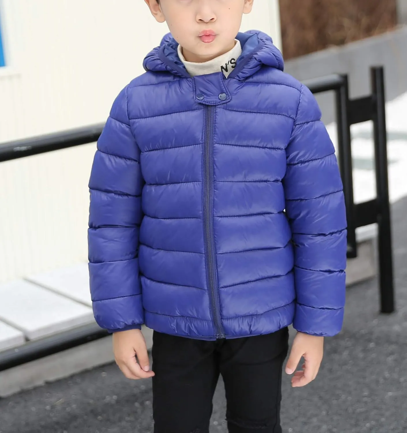 Favorland Baby Boys Girls Toddler Kids Winter Coats with Ears Hoods Padded Puffer Jacket