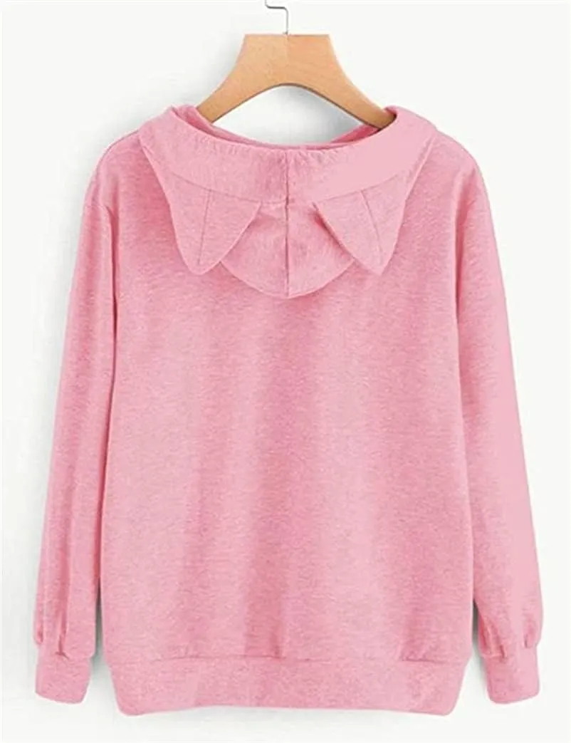 Fronage Teen Girls Hooded Sweatshirt Womens Long Sleeve Cute Hoodies Pullover Tops