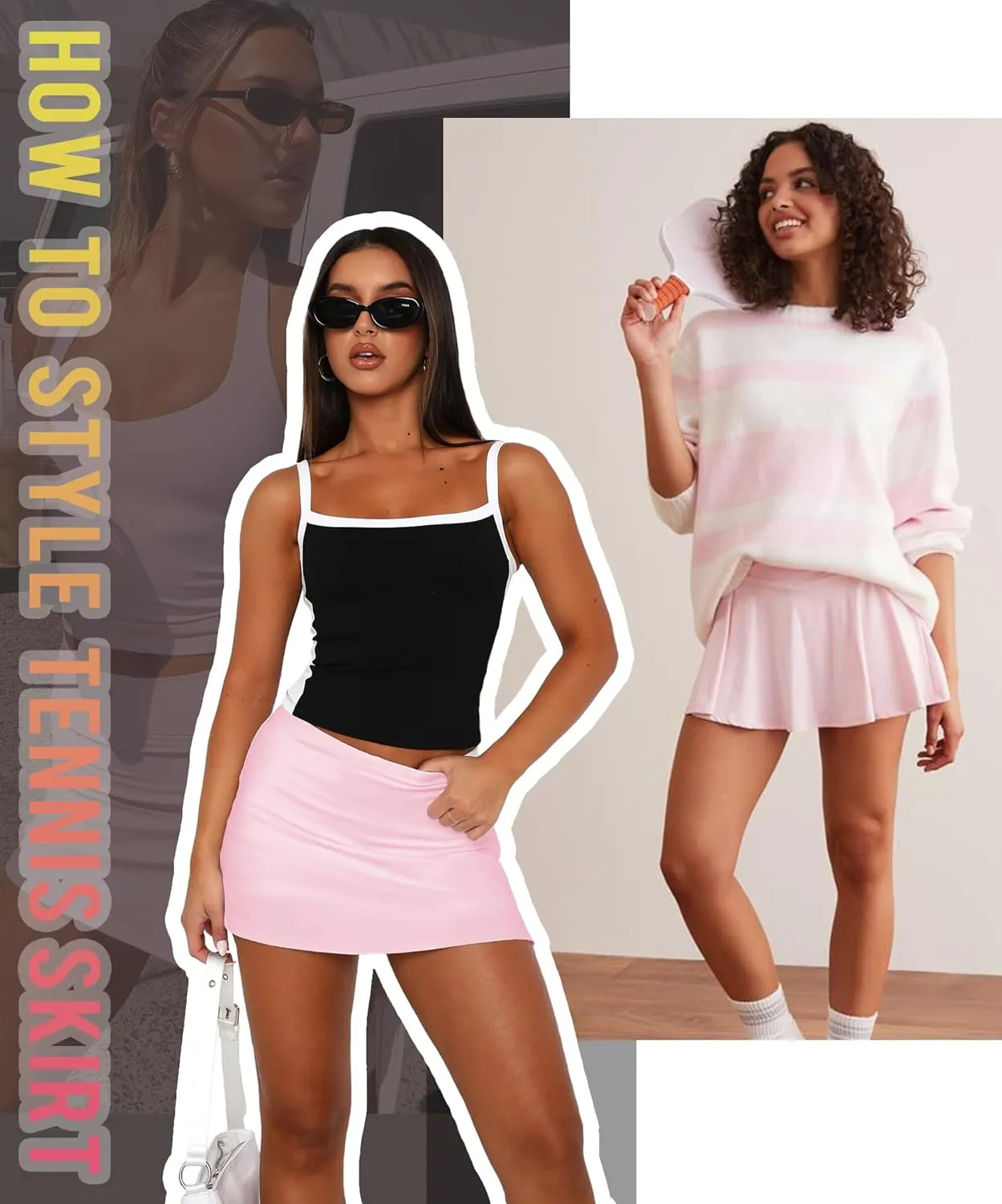 FULLSOFT Women's Tennis Golf Skirts with Pockets High Waisted Pleated Athletic Skorts Shorts for Pickleball Workout