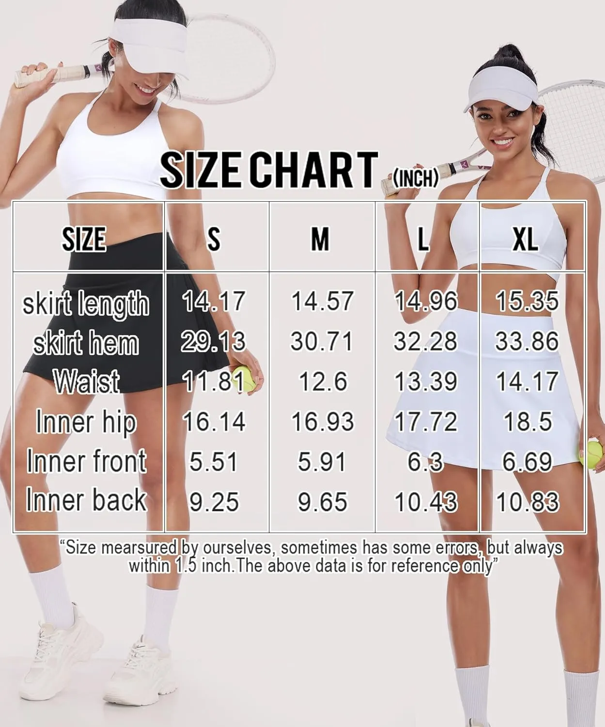 FULLSOFT Women's Tennis Golf Skirts with Pockets High Waisted Pleated Athletic Skorts Shorts for Pickleball Workout